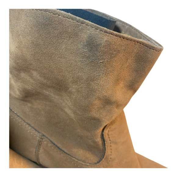 Rampage Leather Frankey Tan Zip Up Booties With Fringe Size 9 - Picture 8 of 11